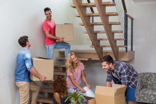 Moving team preparing a secure and insured van service in Upper Walthamstow