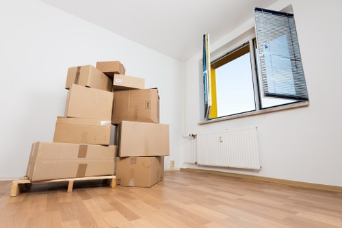 Man With Van Upper Walthamstow team preparing items safely before a move