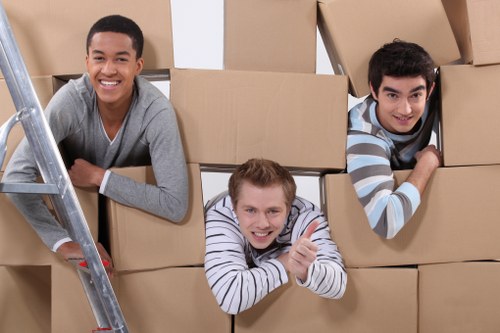 Movers planning access and loading for a property in Upper Walthamstow