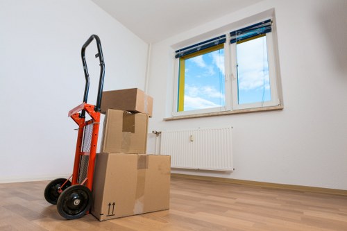 Careful handling of household furniture during a local move