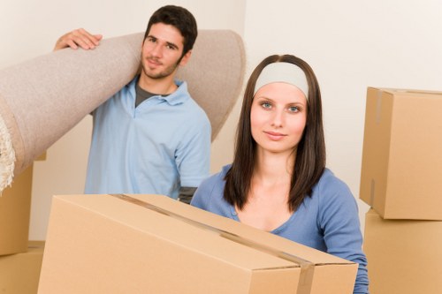 Business relocation logistics and loading for a local move