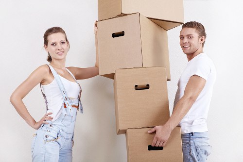 Packing and loading items for a removals van move