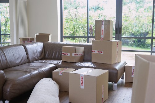Removal van prepared for a flat or house relocation in East London