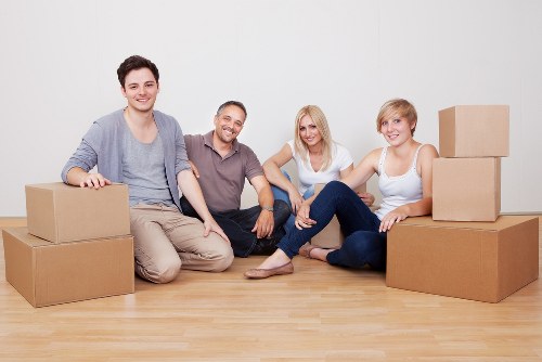 Packing and transporting office equipment for a local business move